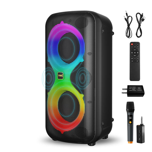 YMG Máquina de karaoke para adultos, altavoz portátil de fie