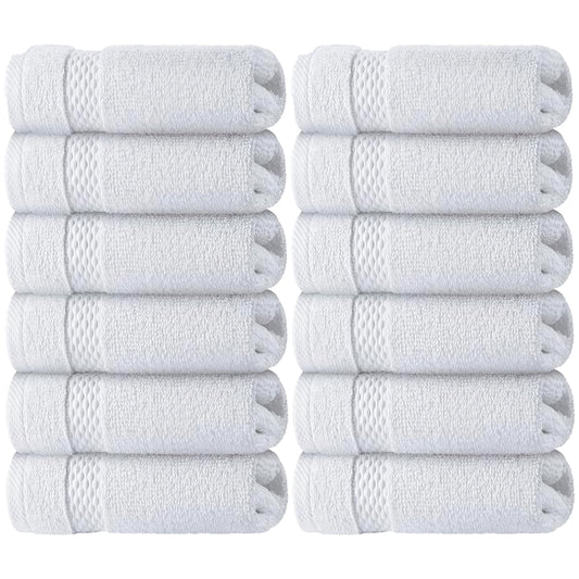 White Classic - Juego de lujo de toallas de baño para baños,