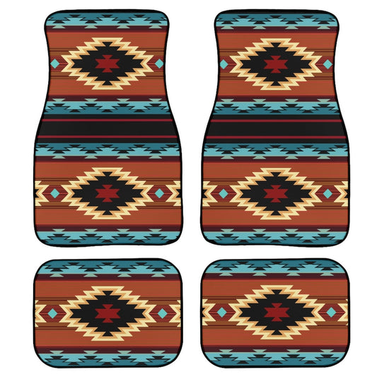 Tapetes universales con estampado de geometría azteca tribal
