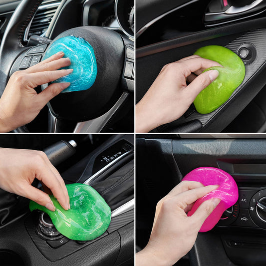 FiveJoy - Gel de limpieza para interior de vehículos, 4 unid