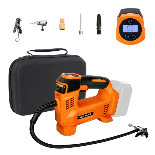 Inflador de neumáticos para batería DEWALT 20V MAX, compreso