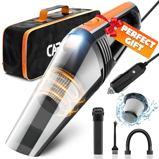 SYAYVO Aspiradora portátil para automóvil, 8000PA/100W/DC12V