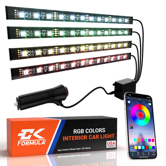 CK Formula Luces LED interiores, 16 millones de colores RGB,