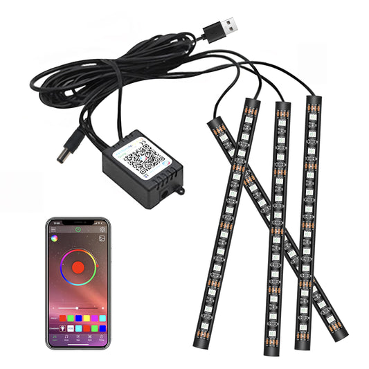 Luces LED inteligentes para automóvil, luces interiores inte