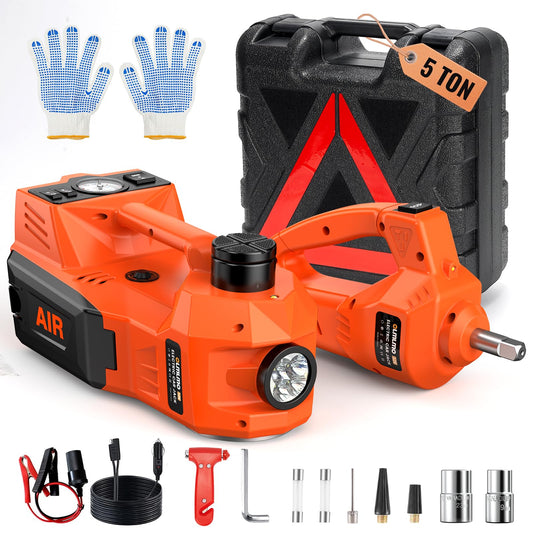 Kit de gato eléctrico para automóvil, 5 toneladas (11023 lib