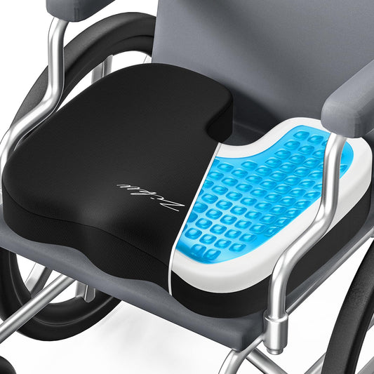ZIKEE Cojines para silla de ruedas con diseño de triple capa