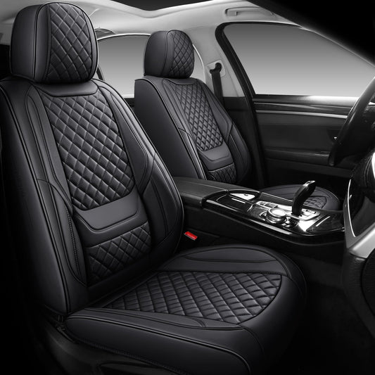 Fundas de asiento de automóvil de cobertura completa, par de