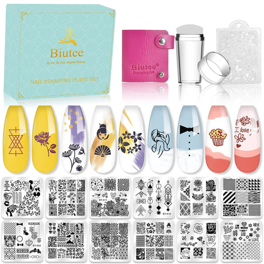 Biutee Kit de estampado de uñas, kit de estampado de uñas, l