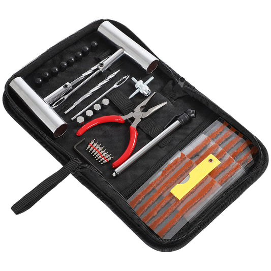 Kit de reparación de neumáticos, 46 piezas, kit de parches d