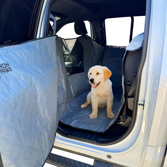 Funda de asiento de coche para perro con protector de arañaz