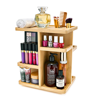 Sorbus Organizador de maquillaje de 360°, carrusel de almace