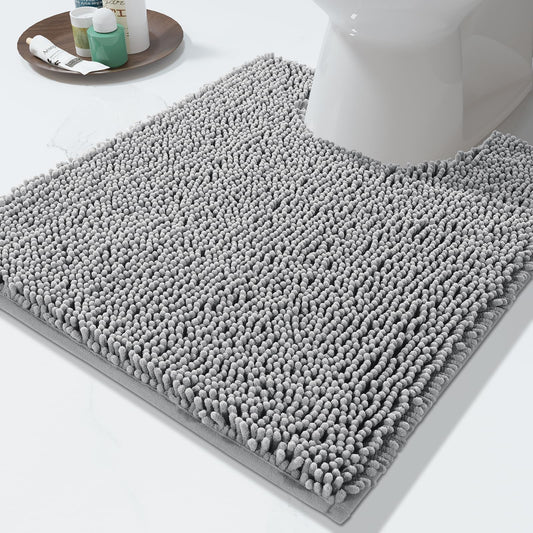 Yimobra Alfombras para inodoro en forma de U de 24 x 20 pulg