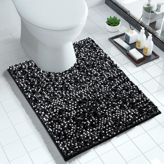 Yimobra Tapete de baño de felpilla de lujo en forma de U, sú