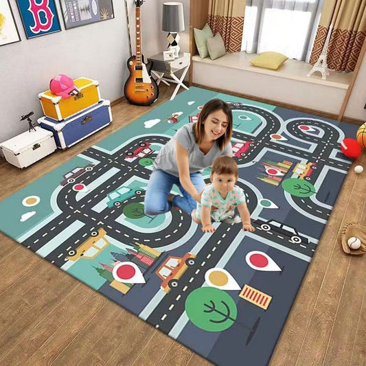 Alfombra de juegos para niños, alfombra de vida urbana ideal