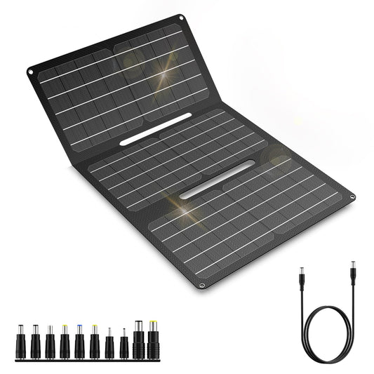 Cargador de panel solar portátil de 30 W, panel monocristali
