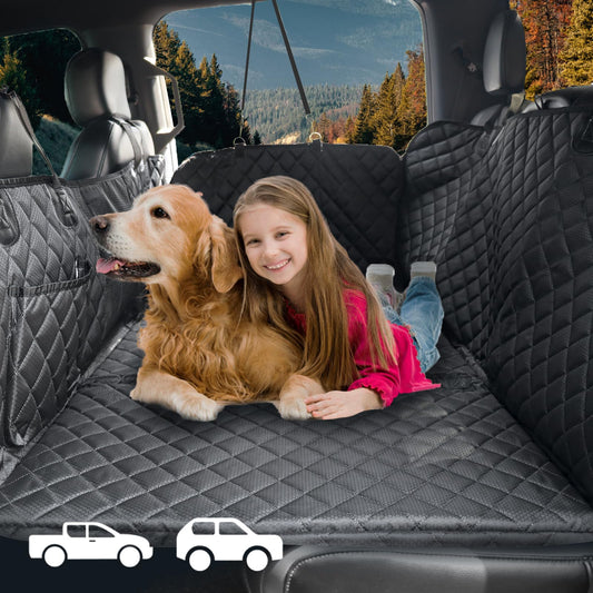 TIROL Extensor de asiento trasero para perros, funda de asie