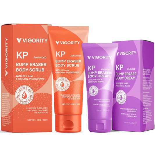 KP Bump Eraser Body Scrub & Keratosis Pilaris Lotion Set – T