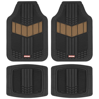 Motor Trend DualFlex - Tapetes de goma de dos tonos para aut