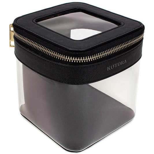 KOTORA Bolsa de maquillaje transparente para mujer, organiza