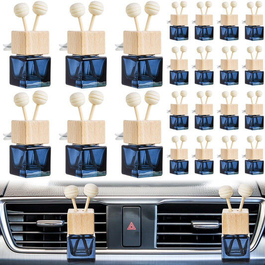 Zubebe 20 botellas de vidrio para ambientador de coche de 0.