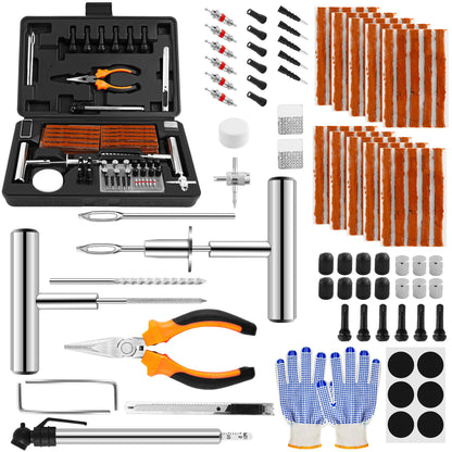 Kit de reparación de neumáticos de alta resistencia, herrami