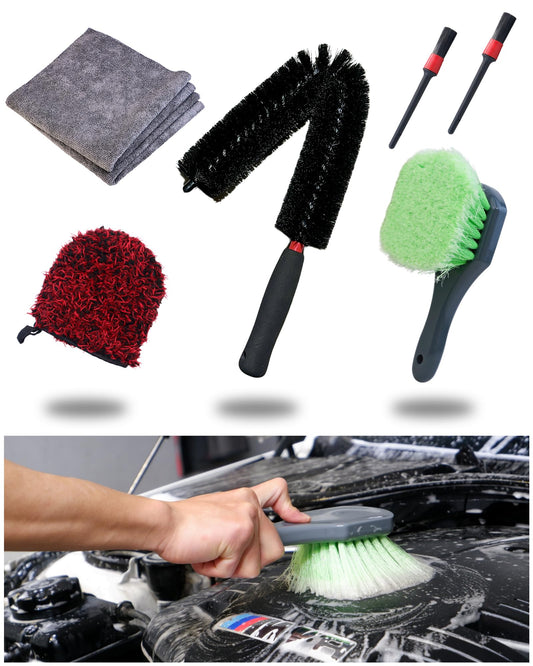 Kit de limpieza de detalles de bahía de motor de automóvil,