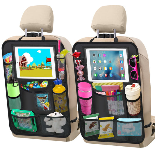 Organizador de asiento trasero de automóvil, paquete de 2 or
