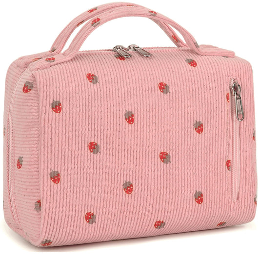 Bluboon Bolsa de maquillaje con cremallera, bolsa de viaje p