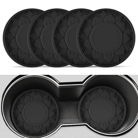 SINGARO Portavasos para automóvil, 4 portavasos de silicona