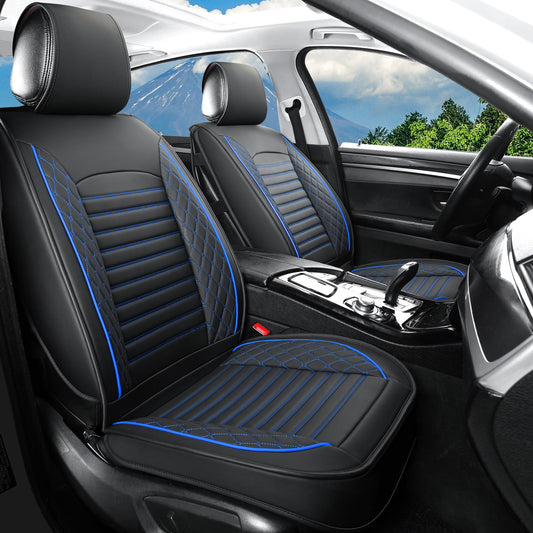 Fundas de asiento de cuero para automóviles, juego completo