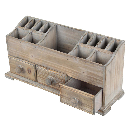 Almacenamiento de cosméticos de madera - Organizador de maqu