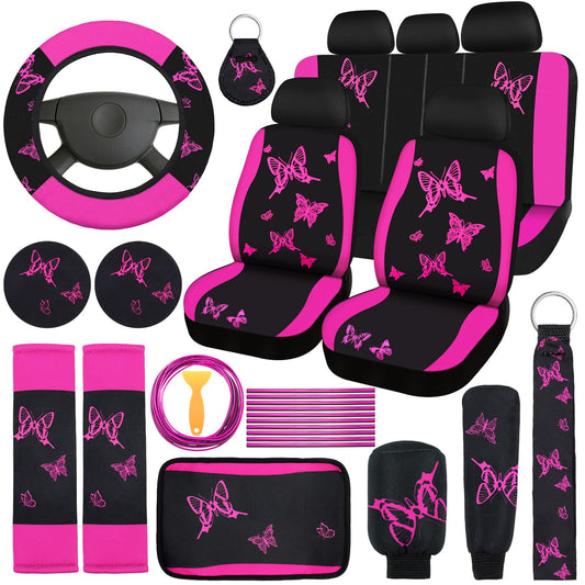 BBTO Juego completo de 43 piezas de asiento de automóvil de