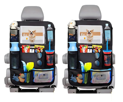 Organizador de asiento trasero de coche y protector de asien