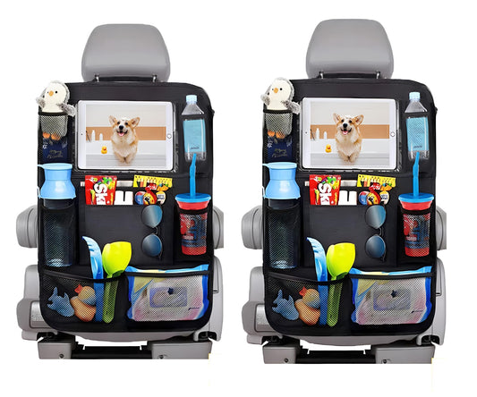 Organizador de asiento trasero de coche y protector de asien