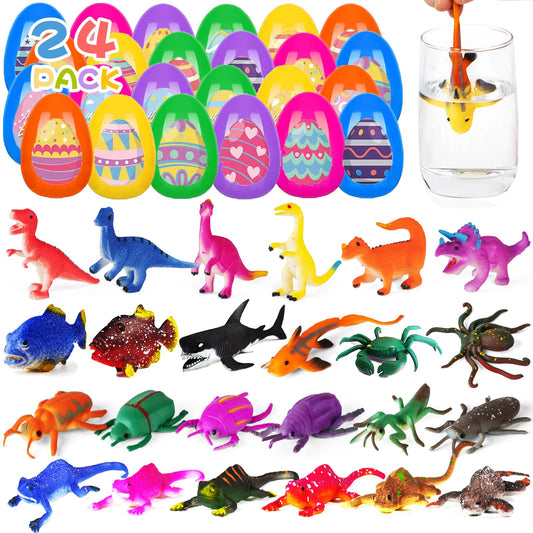 Paquete de 24 huevos de Pascua precargados con animales marinos que ca