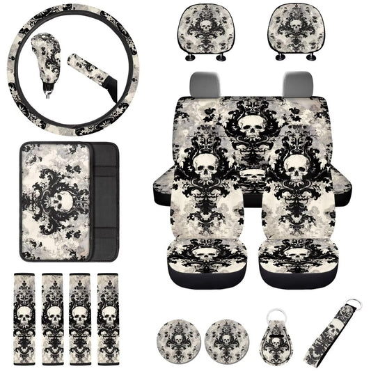 Buybai Juego completo de fundas de asiento de coche de calav