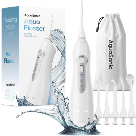 Aquasonic Aqua Flosser - Hilo dental de agua recargable prof