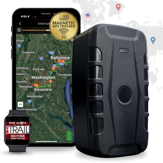 Rastreador GPS magnético: 5G, seguro y oculto, batería de la