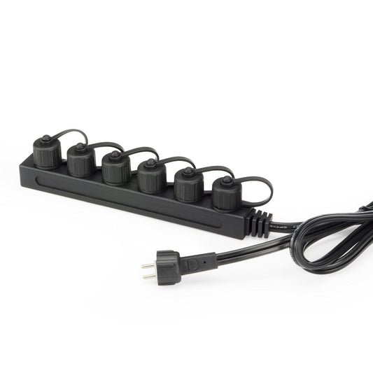 Aquascape 84022 Divisor de iluminación de 6 vías de 12 volti