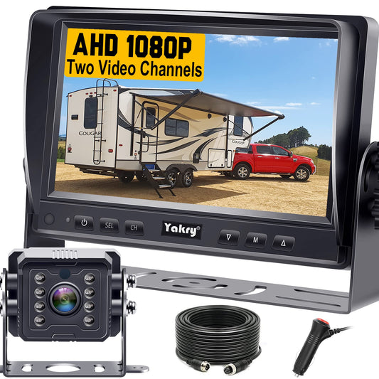 Cámara de respaldo para autocaravana HD 1080P 7 pulgadas, ki
