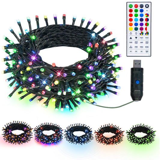 Dazzle Bright Luces de Navidad que cambian de color, 100 luc