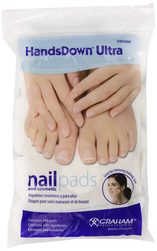 Graham Hands Down Ultra - Almohadillas para uñas y cosmético