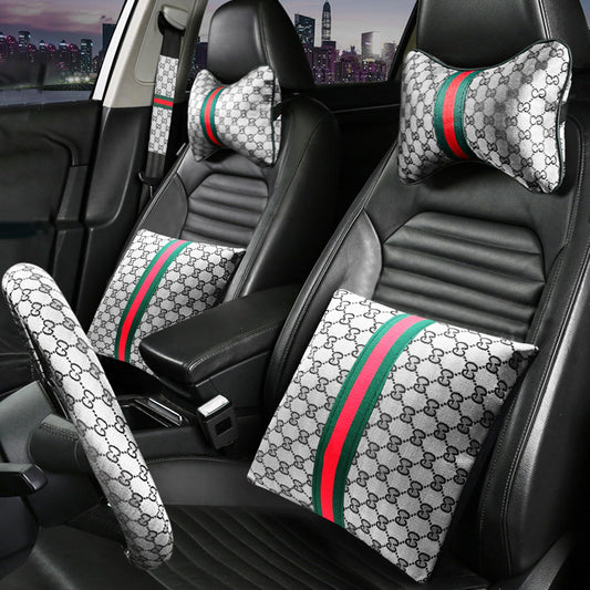Juego de 7 fundas para volante para mujer, accesorios de aut
