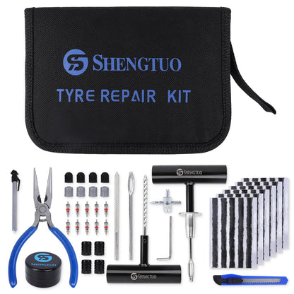 Kit universal de reparación de neumáticos portátil de 62 pie