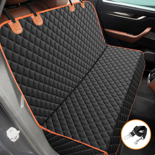 MIXJOY Funda de asiento para perro para asiento trasero, fun