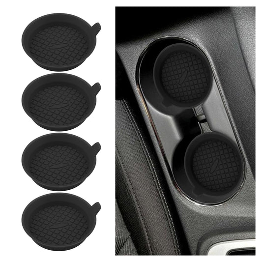 4 posavasos de silicona para automóvil con diseño en forma d