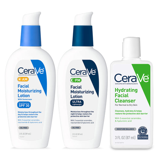 CeraVe AM - Hidratante facial con SPF, PM hidratante facial