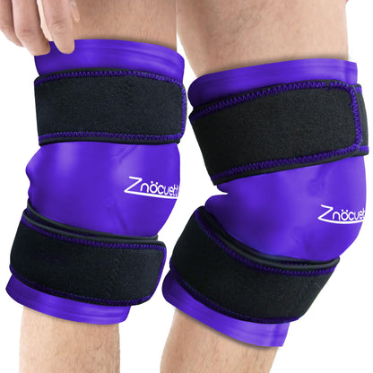 ZNÖCUETÖD Paquete de 2 bolsas de hielo de rodilla mejoradas