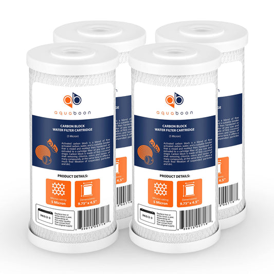 Aquaboon Cartucho de filtro de agua de cáscara de coco, bloq