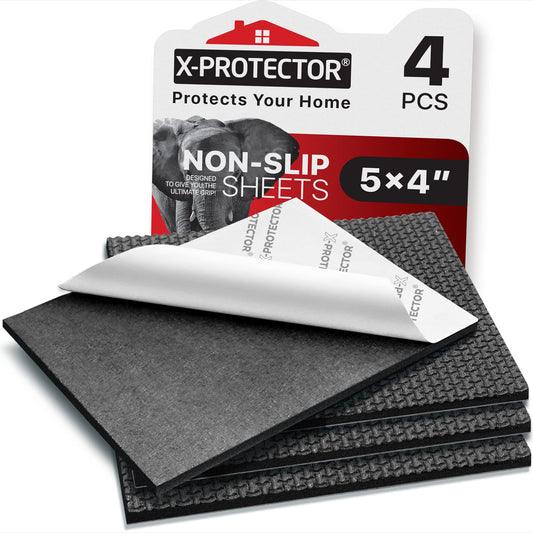 X-Protector Hoja de goma – 4 almohadillas de goma de 4 x 5 –
